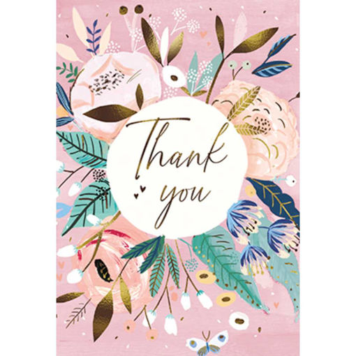 Picture of THANK YOU CARDS FLORAL 5 PACK